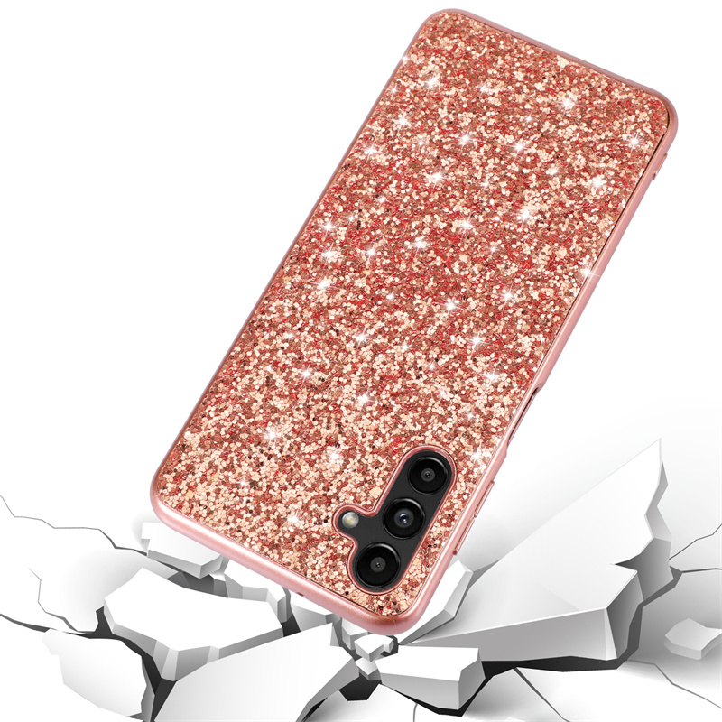 Voor Samsung Galaxy A14 A34 A54 5G Case Luxe Bling Glitter Sequins Silicone Phone Case voor Samsung A54 A 14 34 54 5G Back Cover