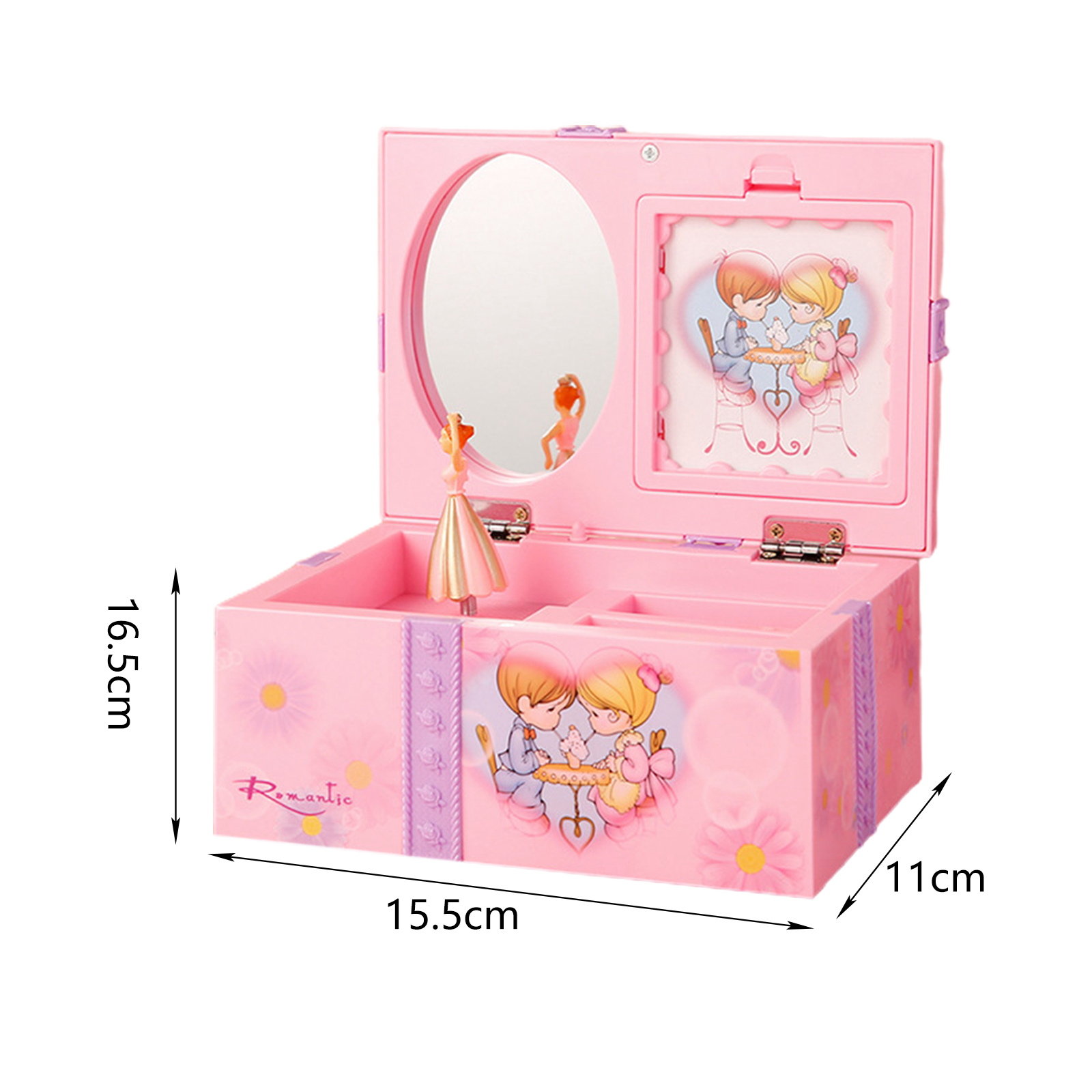 Musical Boxes Children Jewelry Box Jewellery Trinket Storage Box Keepsake Box with Lid Dresser for Children Birthdays Decor