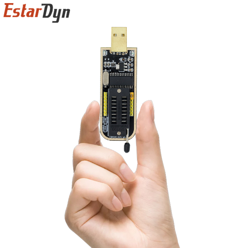 CH341A 24 25 Series EEPROM Flash Bios USB Programmer Module + SOIC8 SOP8 Testklipp för EEPROM 93CXX / 25CXX / 24CXX DIY Kit
