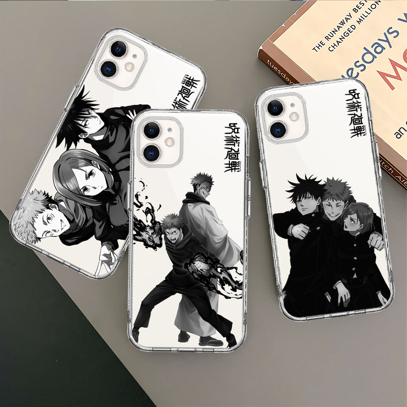 Jujutsu Kaisen Art Anime Clear Chore Chere для iPhone 15 14 11 13 12 XS MAX MINI XR X 8 7 6 6S PLUS SILICONE SILICONE FUNDA