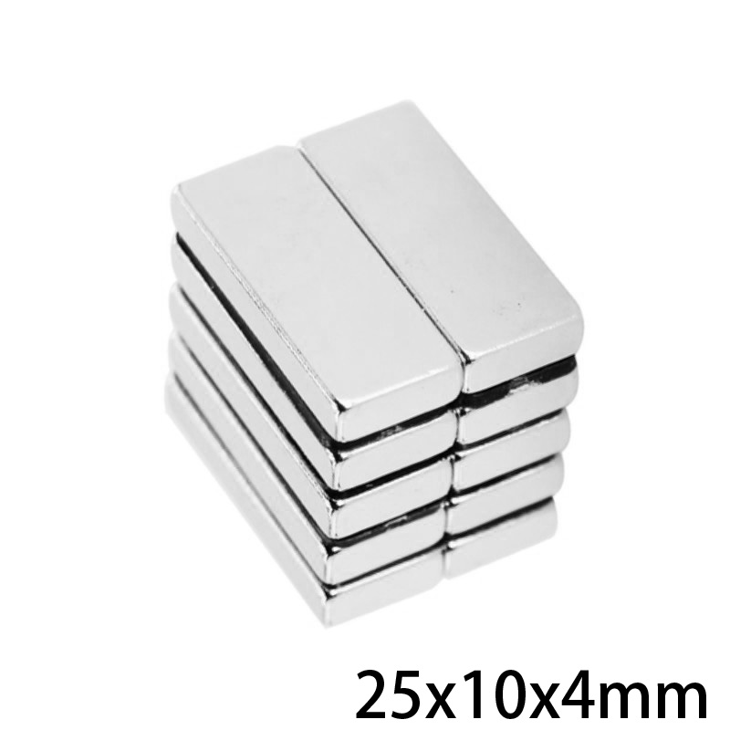 5/10/20/30/25X10X4 Powerful block Magnets 25mm*10mm Neodymium Magnet 25x10x4mm Permanent NdFeB Magnetic 25*10*4 mm