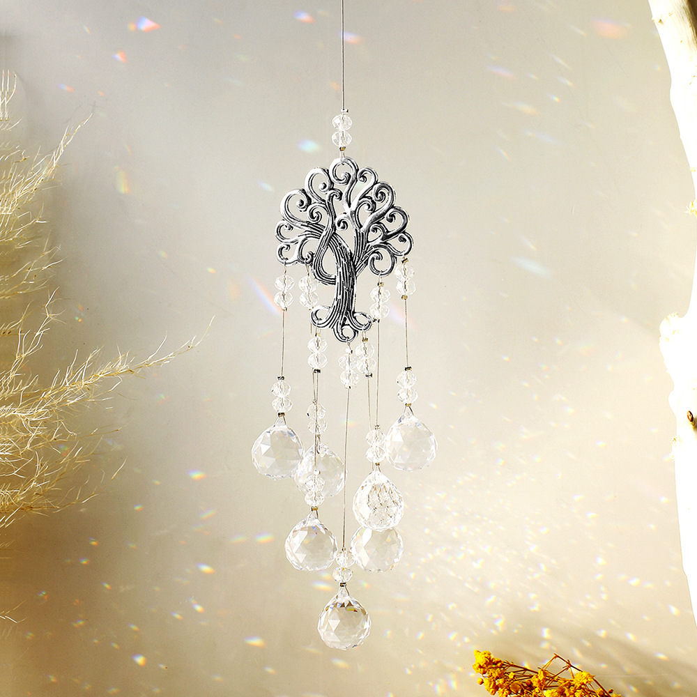 1X Suncatcher Crystal Light Catcher suspendu Pendre Vente de vent Rainbow Chaser Ornement Craft Craft Home Garden Car Decor