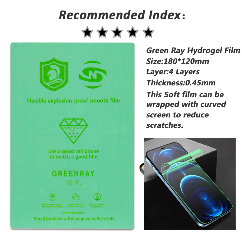 Vormir 50st TPU-filmer Hydrogel Film Screen Protector för skärmaskin SS-890C Smartphone Glass Protective Films for Cut