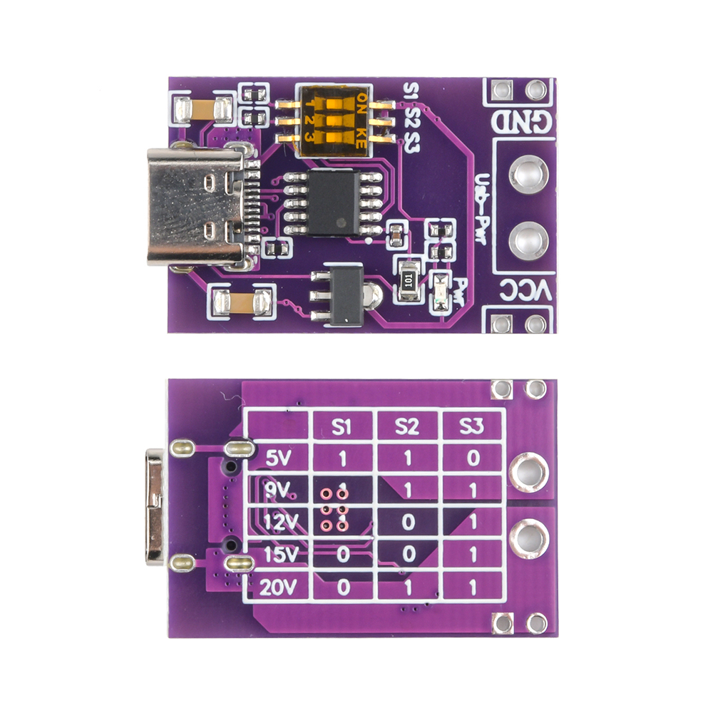 USB C PD Trigger Module DC-DC QC Trigger Power Bank Module Breakout Delivery Board Fast Charger Board Spoof Scam Fast Charge