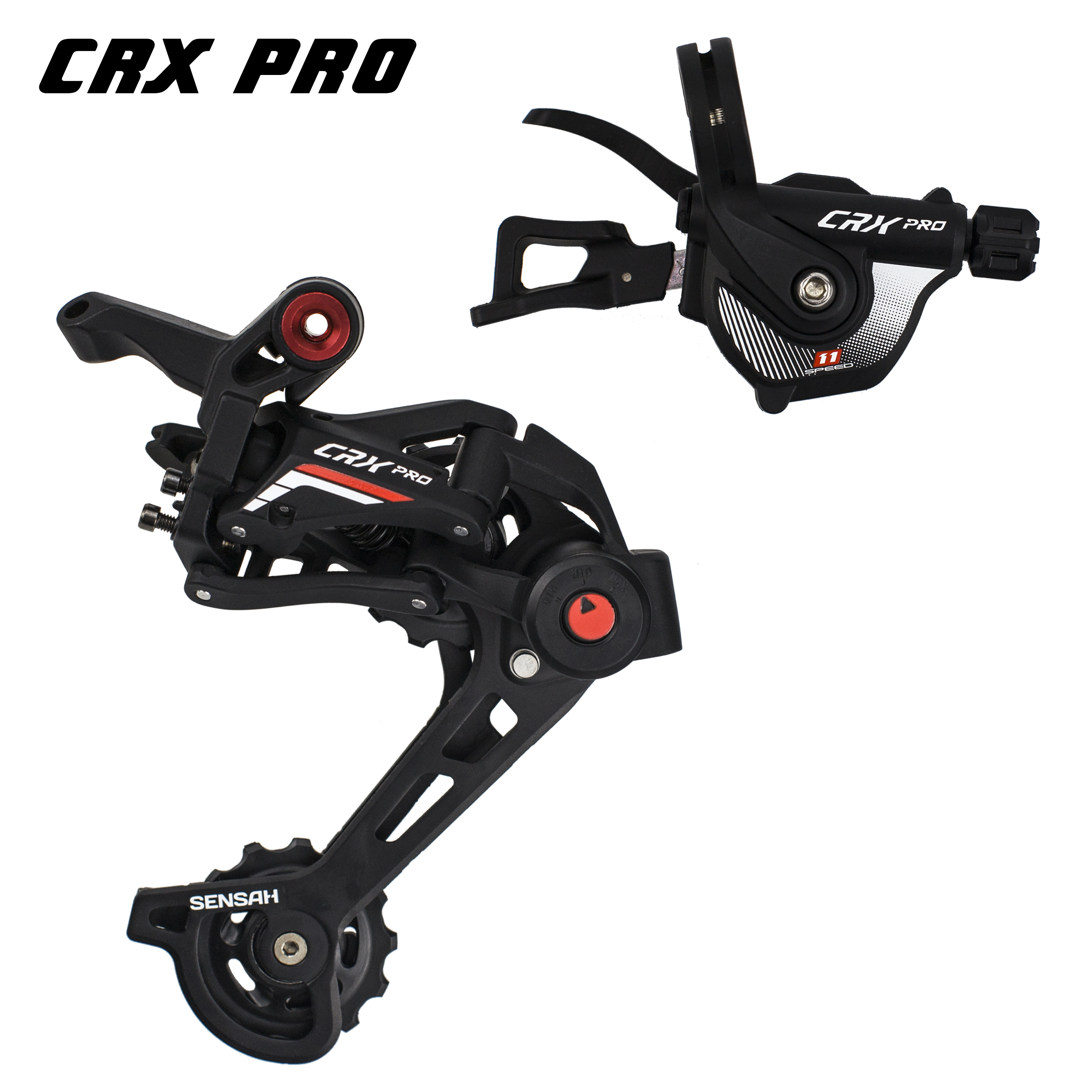 Sensah CRX Pro 1x11Speed Groupset avec 11V Shifter arrière Derilleur Cassette Chain Bike Pièces pour MTB Mountain Sprocket HG Kit