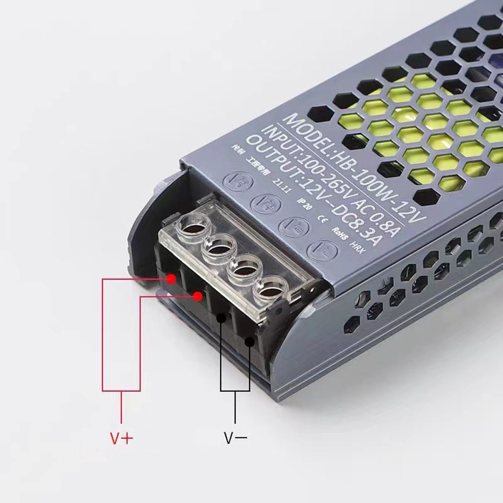 AC DC Alimentatore 12V 24 V Trasformatore 60W 100W 200W 300W 400W Driver LED 500W Driver LED 12V 24V Convertitore A/D super sottile Strip LED Strip LED