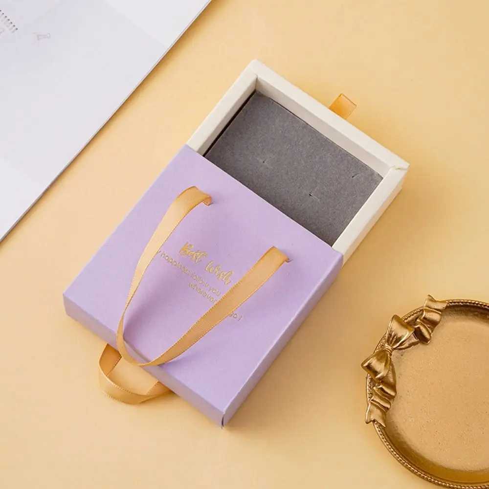 Jewelry Boxes Pendant with handle jewelry organizer wedding party dustproof storage box drawer jewelry box earring box gift packaging