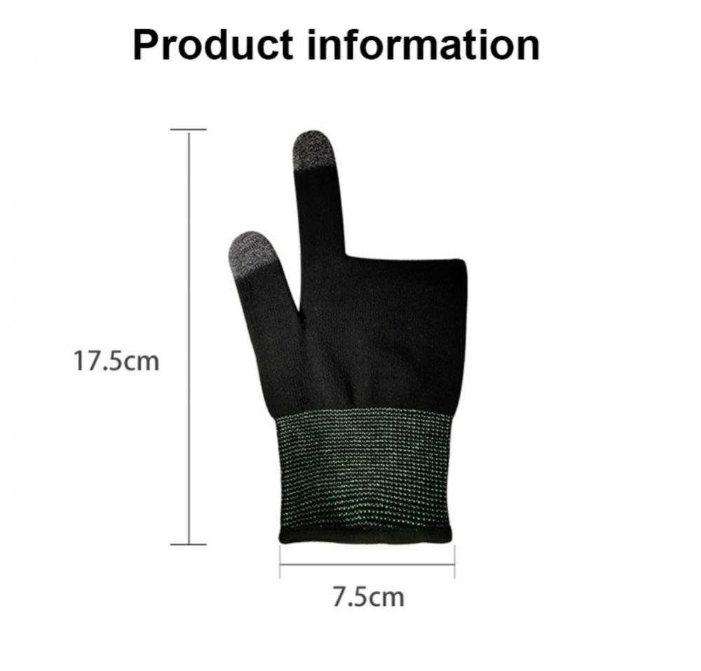 =Mobile Gaming Gloves For Gamer Sweatproof Anti-slip Touch Screen Game Finger Sleeve Breathable Mobile Gaming Gloves