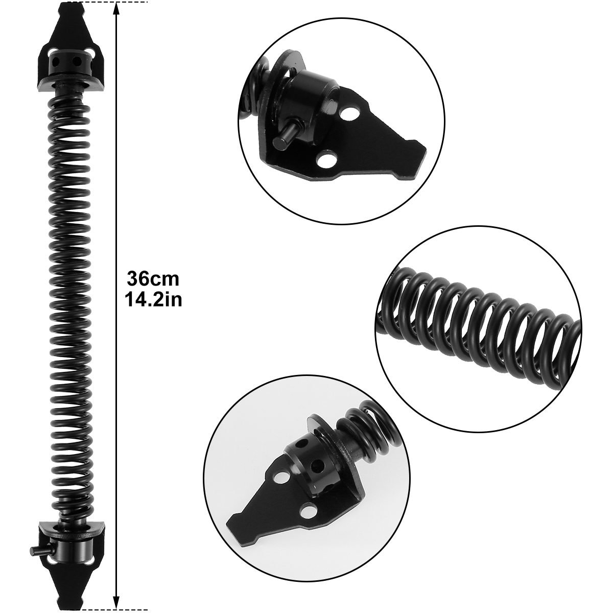 Gate Spring Closer 8Inch Universal Gate Self Stängande Spring Metal Fence Gate Spring Closure Rust-Proof Door Automatic Closer