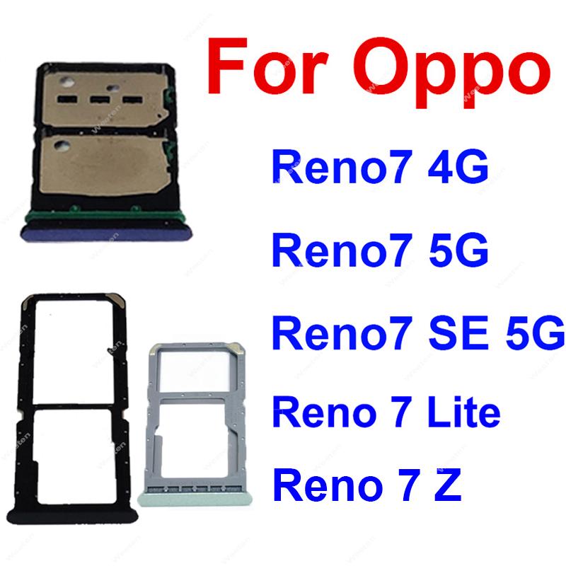 OPPO RENO 7 7SE 7 Lite 7 Z 4G 5G SIM Kart Tepsisi Çift Sim Kart Tepsisi Yuva Kartı Okuyucu Tutucu Soketi Değiştirme Parçaları