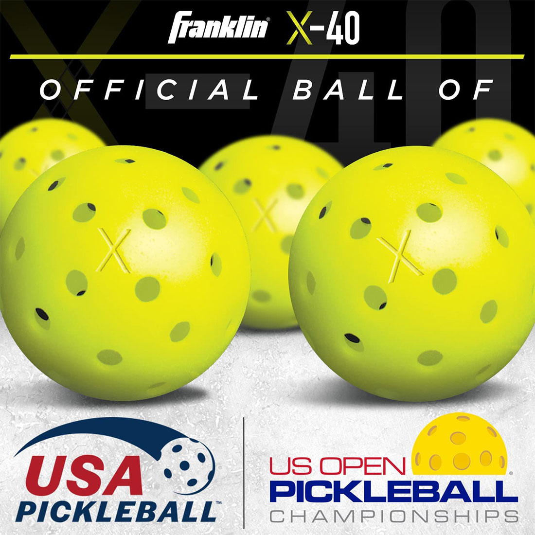 6 حزمة Bickleball Balls 40 Holes Pickleballs for ourdoor oundoor Sports Pickle Ball stet مجموعة كيس كريكيت متين