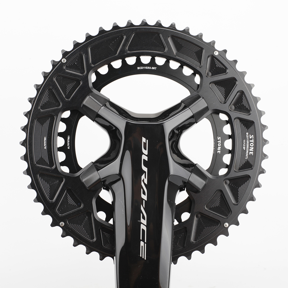 ストーンダブルチェーンリングBCD 110mm 4ボルト105 R7100 ULTEGRA R8100 R9200 DURA ACE ROADバイクチェーンホイールチェーンリング