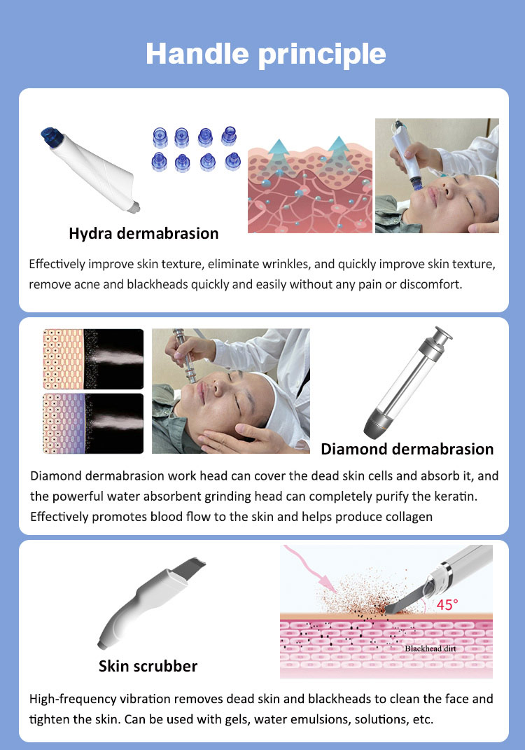 2024 mais recente 11 em 1 bolha de água multifuncional PDT Devicw para Remoção de Blackheads e Whiteheads e Regulação da Pele