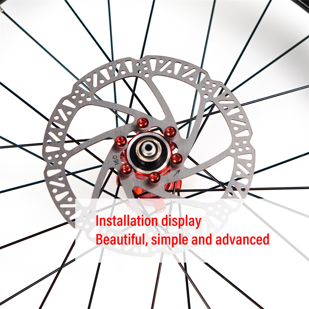 Rotore disco freno biciclette di raffreddamento a CNC 160 mm Rotore freno disco di bici da bici da strada CL117