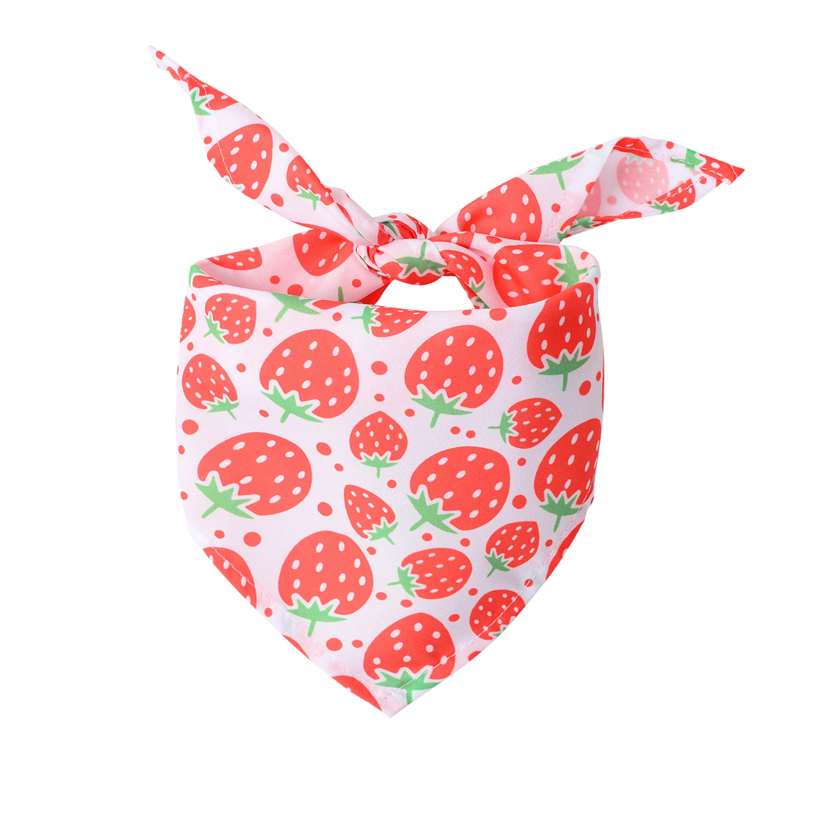 Pet Cat Bandana Bandana Collar Ajustable Triángulo Triángulo Patrón de fruta Patrón de saliva Suministros para mascotas para niña y niño