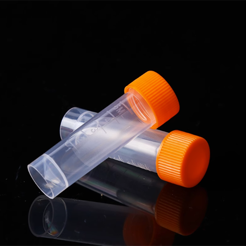 200 st/pack 5 ml PP Cryo Vial Freezing Tube Cold Storage Bottle Cryovial Plastic Test Tubes School Supplies