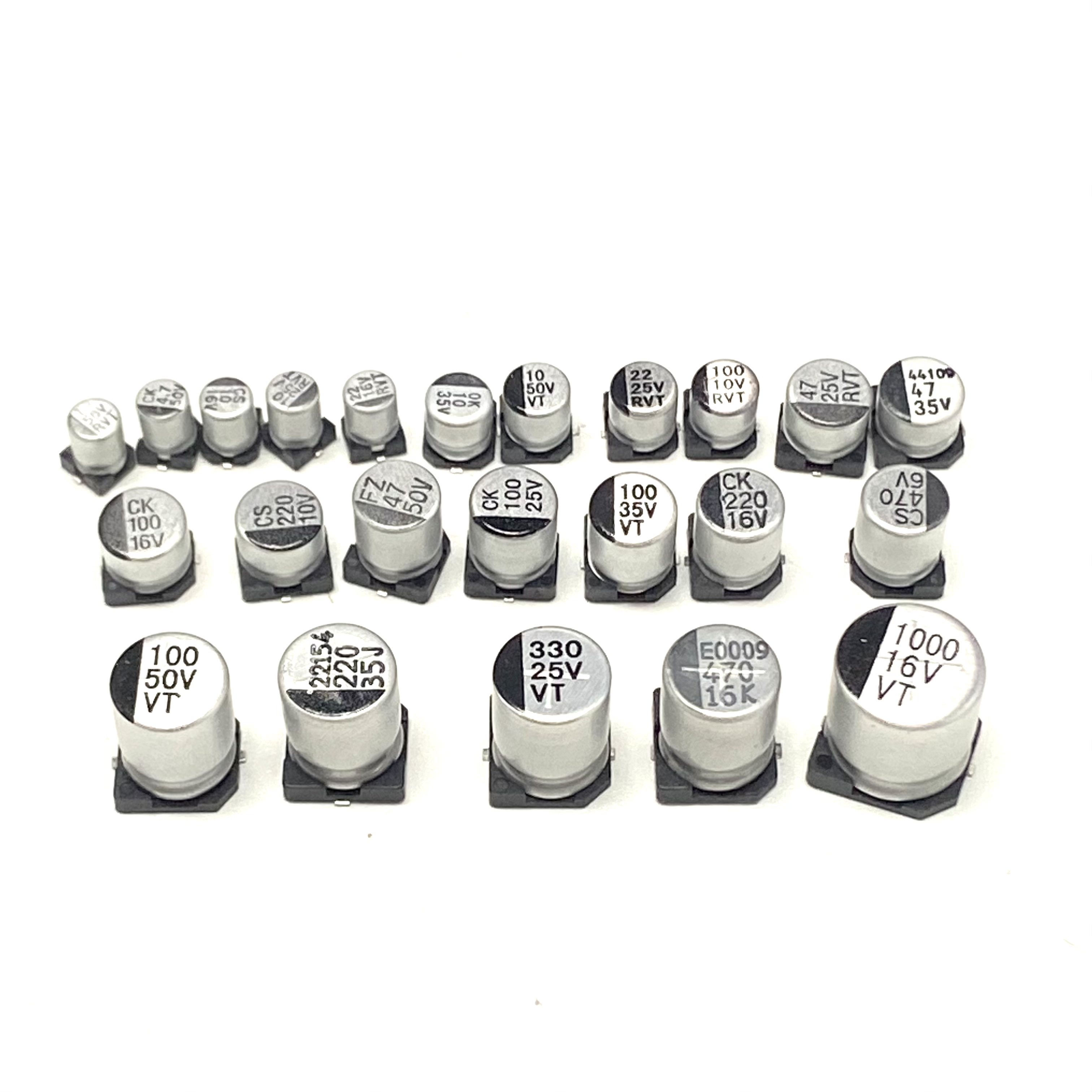 SMD Aluminum Electrolytic Capacitor 50v 25v 16v 6v 35v 1000uf 10uf 220uf 47uf 220uf