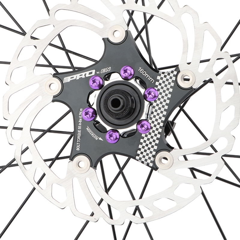 iiipro دراجة قرص الفرامل دوار توركس براغي T25 ملونة M5x10mm سبيكة الدراجة الصلب الطريق MTB 6