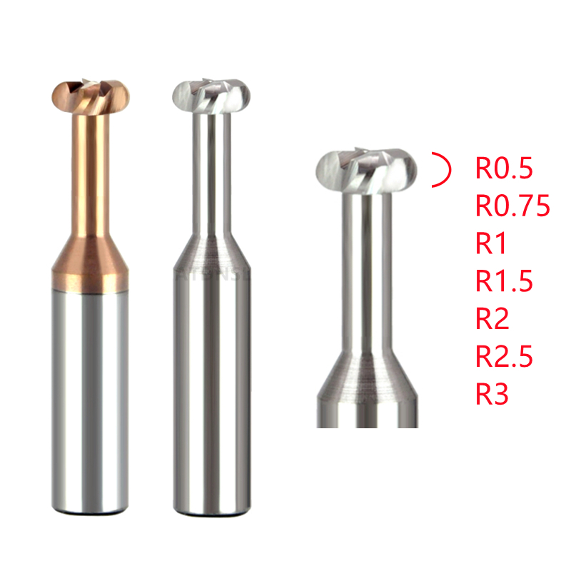 RADIUS Corner T-Slot Filling Cutter CNC TYP TYP KONIEC MILL CONDAVE Arc Stalowanie Stalowe narzędzie D3-D20 R0.5/0,75/1/2/3