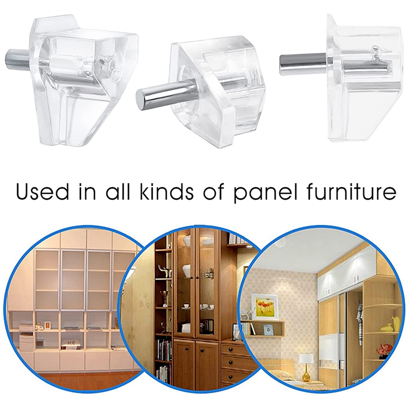 SEWS-3 Mm Shelf Pins Clear Support Pegs Cabinet Shelf Pegs Clips Shelf Support Holder Pegs For Kitchen Furniture