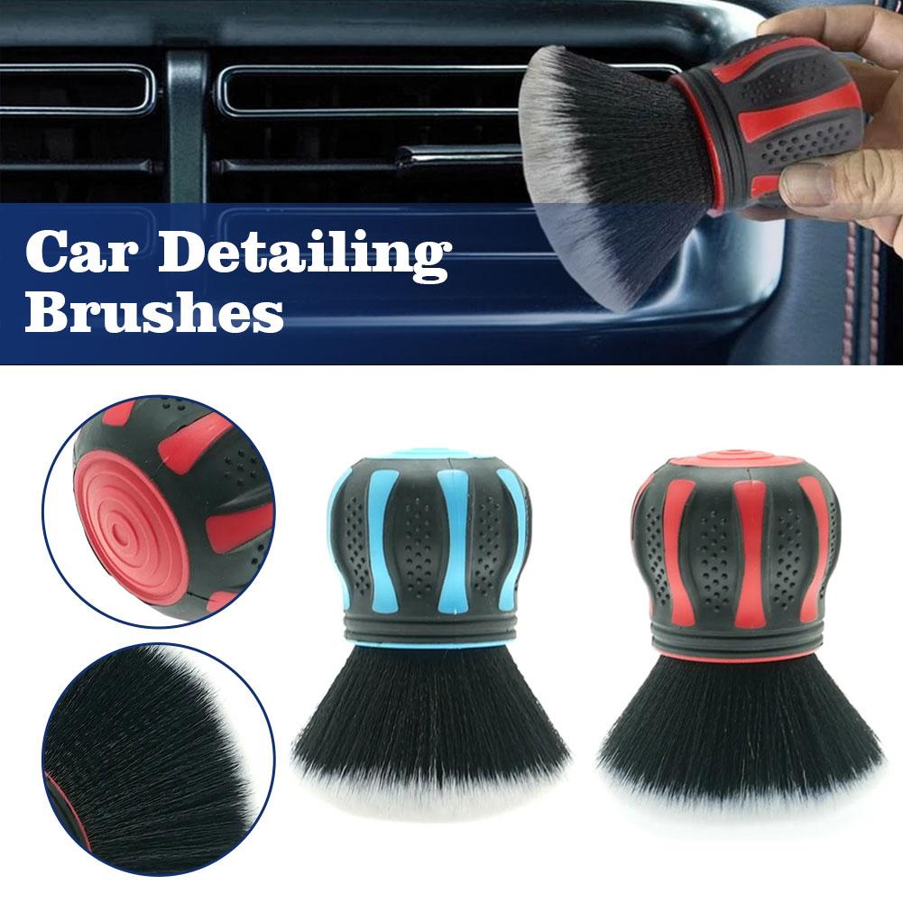 Car Detailing Brushes Automobile Interior Soft Bristles Brush Automotive Air Vent Dust Cleaner Detailing Dusting Tool Supplies