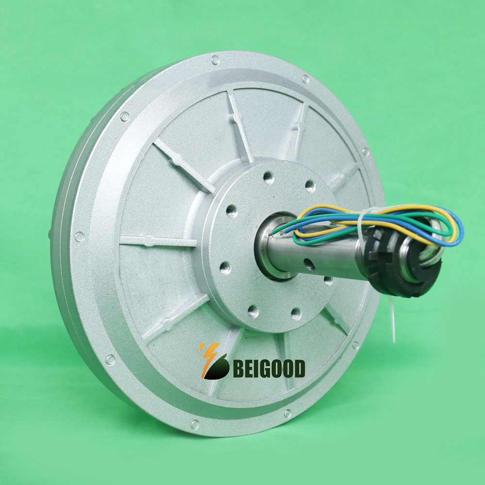 Beigood 5 kW Générateur de tr / min bas 5000W 12V 24V 48V 96V 120V 220V Alternateur d'énergie libre Alternative Alternative Permanent Magnet Turbine