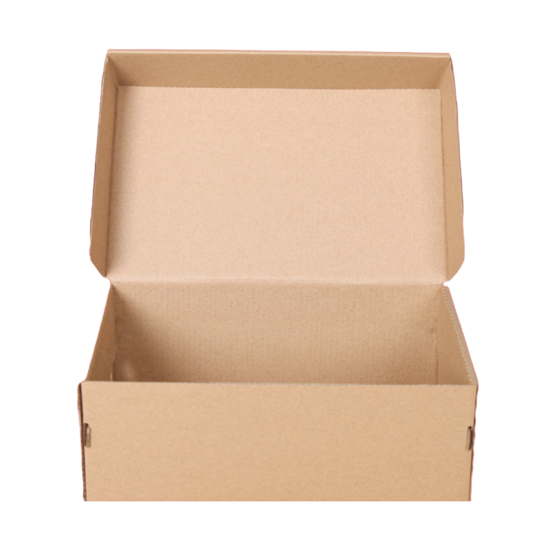 5pack Brown Multi-Size Kraft Paper Shoes Boxes Handgjorda paket Big Size Presentlåda Peruker tomt 3-skikt Easy Fold Corrugated Box