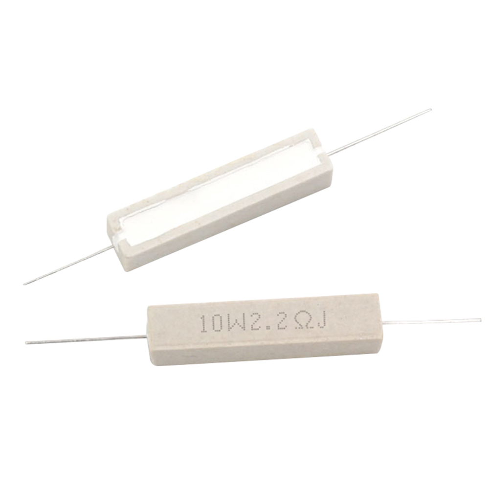 10w Resistore di cemento Resistenza di potenza 1ω 2Ω 3Ω 5Ω 8Ω 10Ω 15Ω 20Ω 25Ω 47Ω 100Ω 1K 2K 10K OHM Ceramica Resistenza al cemento in ceramica