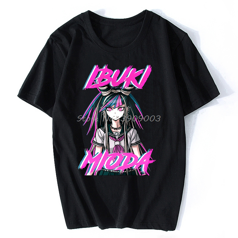 Danganronpa Makoto Naegi Monokuma Game Man Tshirt Ibuki Mioda Индивидуальная футболка графическая уличная одежда хипстерская аниме май