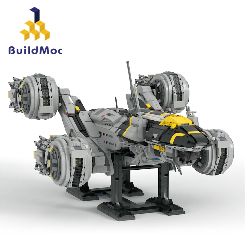 BuildMoc Movie Space USCSS PROMETHEUS STARSHINS BLACHOSS Set pour Aliens Spaceship Airship Bricks Toy for Children Kid Gift