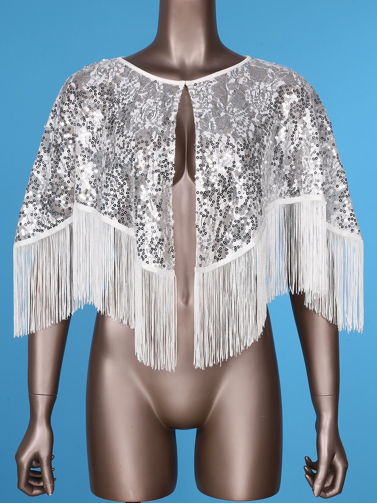 Weatin wituil con paciugnino canotta con cardigan fring in pizzo bolero scialle avvolge danza tops di spalline ballare festa di nozze