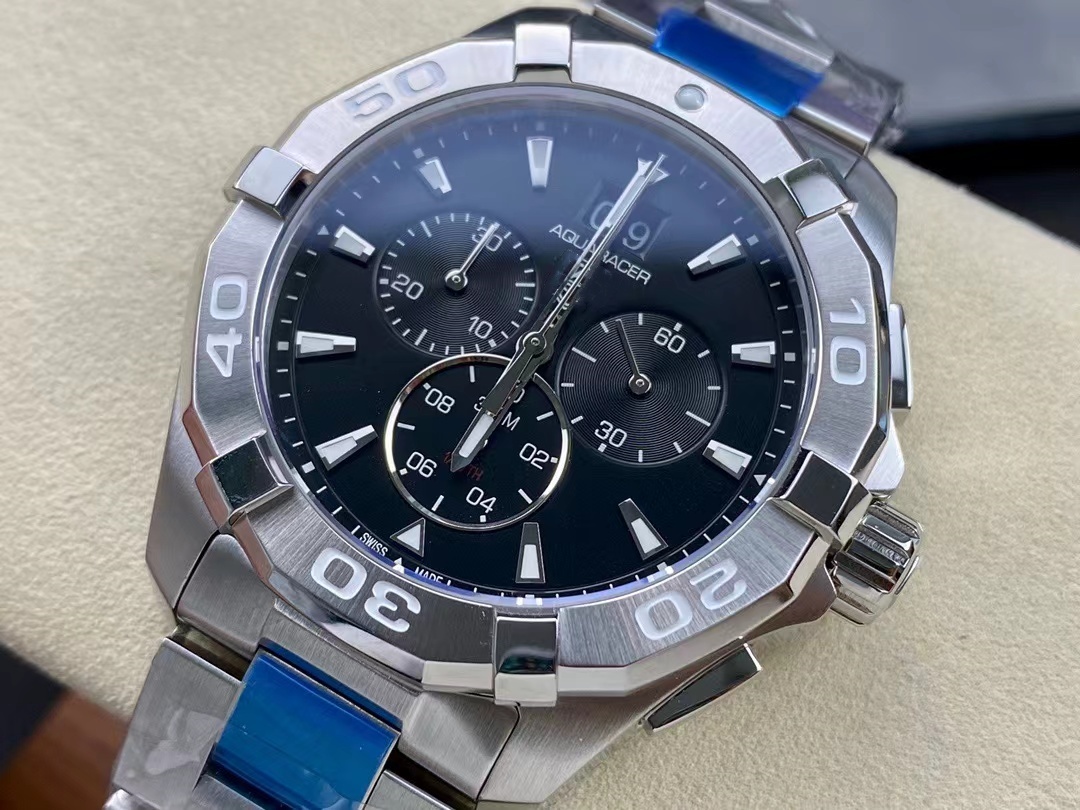 2024 Novos homens relógios de quartzo Função de tempo Função de tempo Diâmetro de 43 mm Sapphire espelho de vidro de vidro de vidro luminoso Relógio de aço refinado