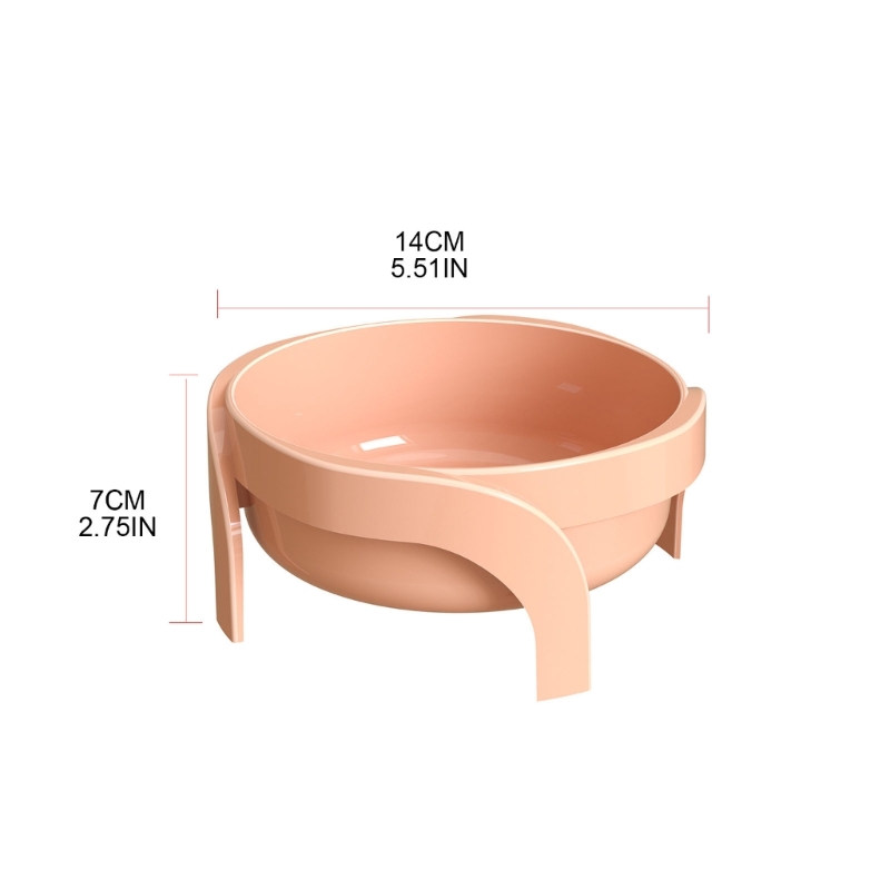 Dog Bowl Elevated Cat Water Bowls With Stand No Tip-Over Pet Single Dish