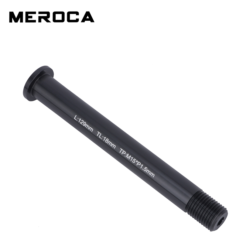 Meroca Mtb Road Bike thru Assle FORCHIO FORCO FURCO FURCO ASSLE ASSLE 100*15mm Pitch M15*P1.5 Parti di forcella in lega in lega di alluminio