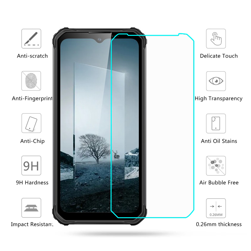 2-9h gehard glas voor Oukitel WP26 schermbeschermer telefoonfilm voor Cristal Templado Oukitel WP22 6.58 