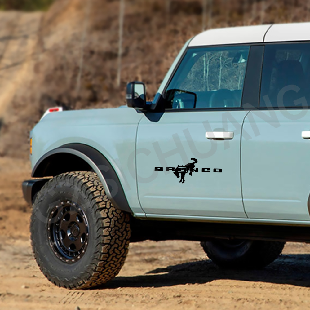 Автомобильные наклейки для Ford Bronco 2021 2022 Логотип Логоп Дверь Дверь юбка полосы виниловой эмблем