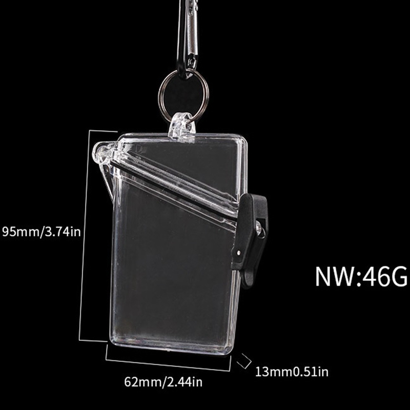 New-6 Pack Waterproof ID Card Badge Holder Case-Clear Waterproof Sports Case/Case Lanyards for IdKeys Cards/Locker Dry Box
