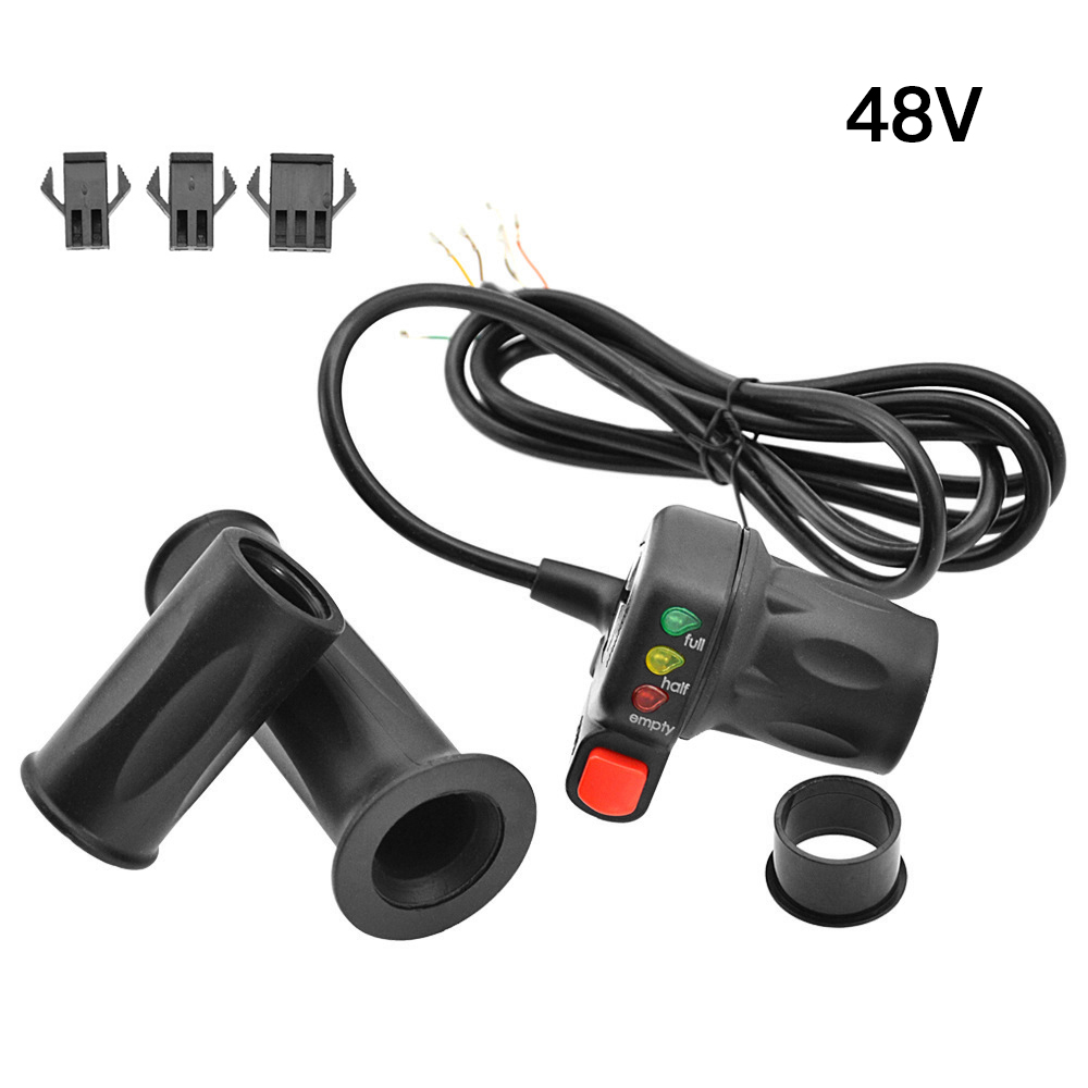 36V/48V Ebike Twist Throttle Handle Höger och vänster elektrisk cykelstyrning