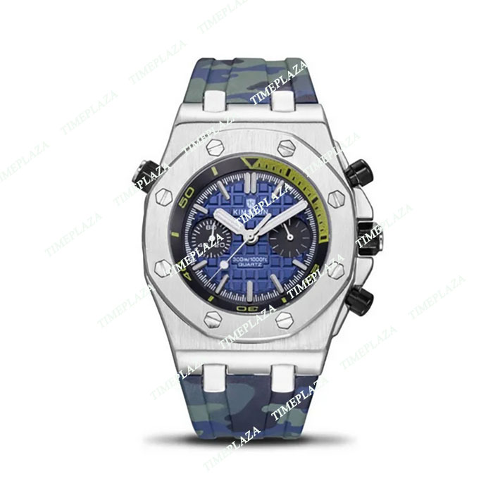 Kimsdun Luxury Men's Watch - Automatisk mekanisk, äkta gummiband, klassisk högkvalitativ tidstycke