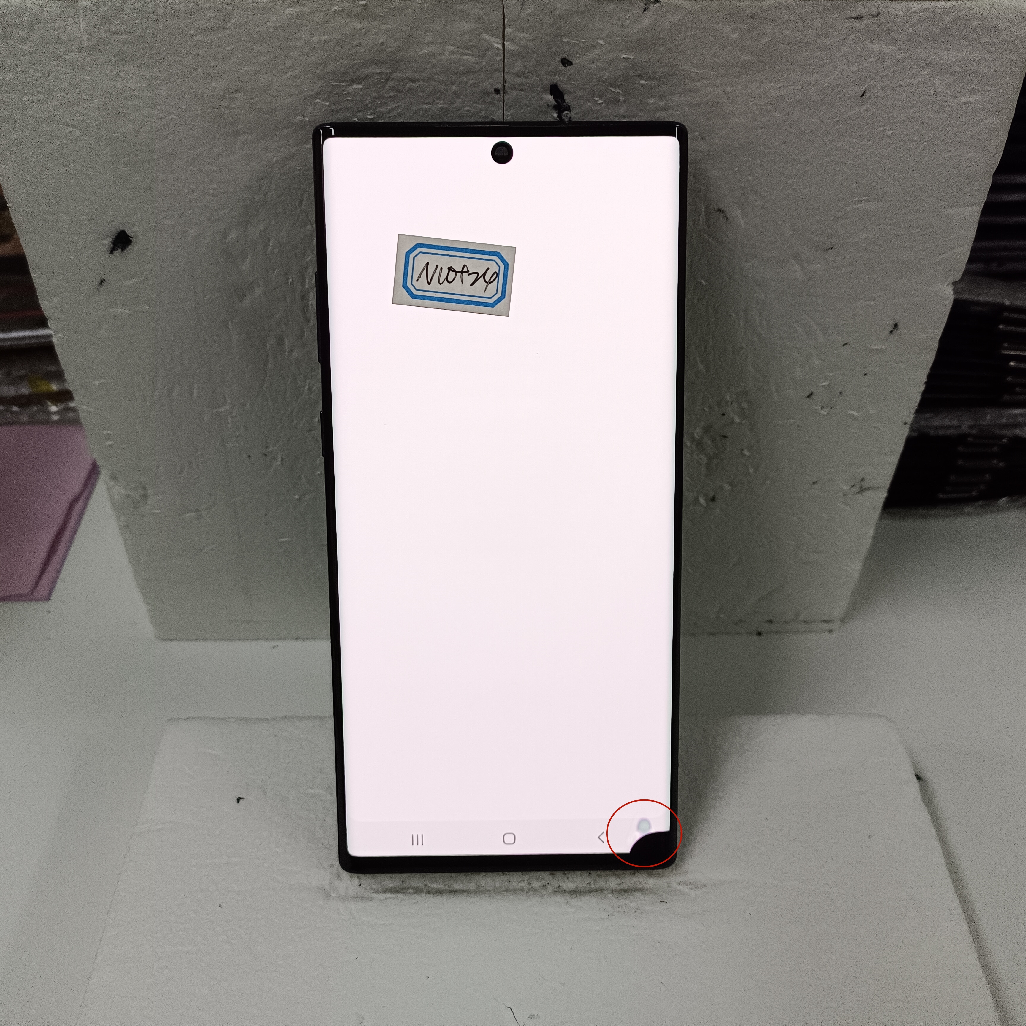 För AMOLED Note10+ för Samsung Galaxy Obs 10 Plus LCD -display 6.8 '' Ram Digitizer Assembly för Note10Plus N975 N975F -skärm