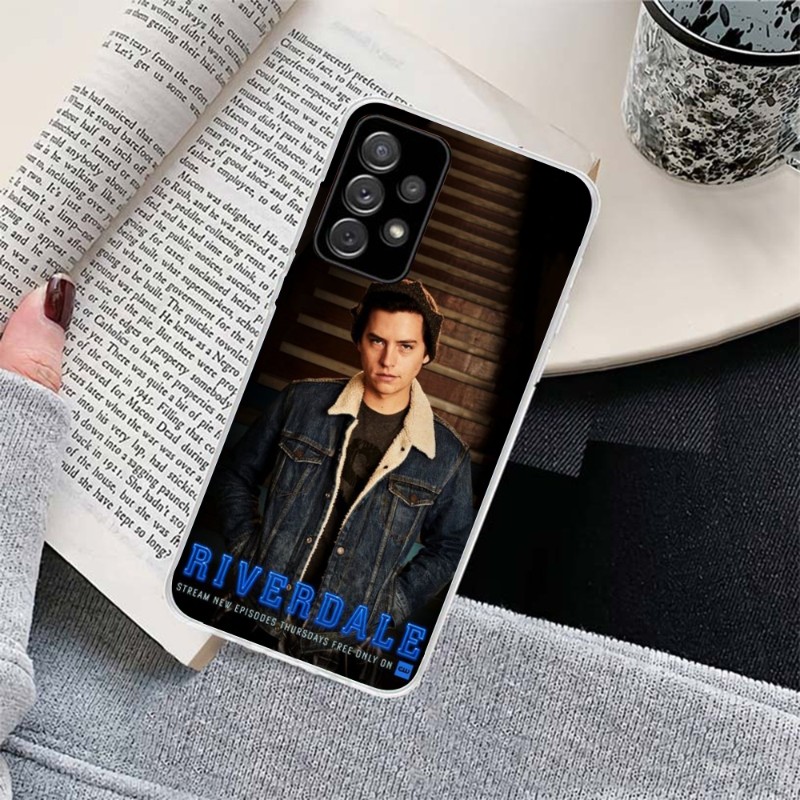 TV Riverdale Series Cole Sprouse telefonfodral för Samsung Galaxy S23 S22 S21 Plus Ultra A12 A32 A53 Transparent telefonomslag