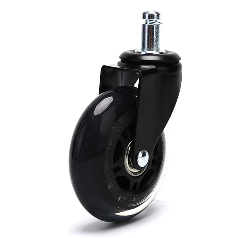 New High Quality Office Chair Caster Wheels 3 Inch Swivel Rubber Caster Wheels Replacements Furniture Accessories