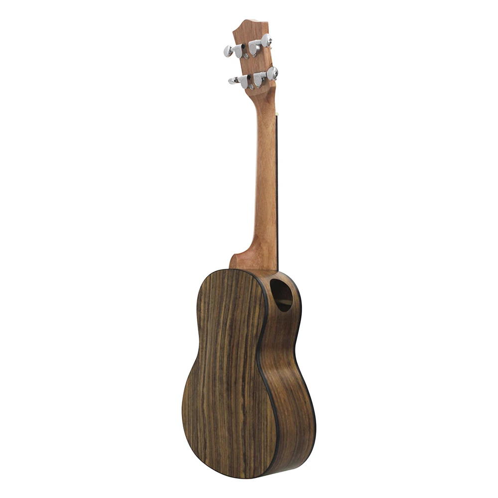 Wieszak 23/26 cala ukulele orzechowy instrument muzyczny na imprezę koncertową 4 stringi gitara hawajska z zestawem akcesoriów w torbie z paskiem typu capo