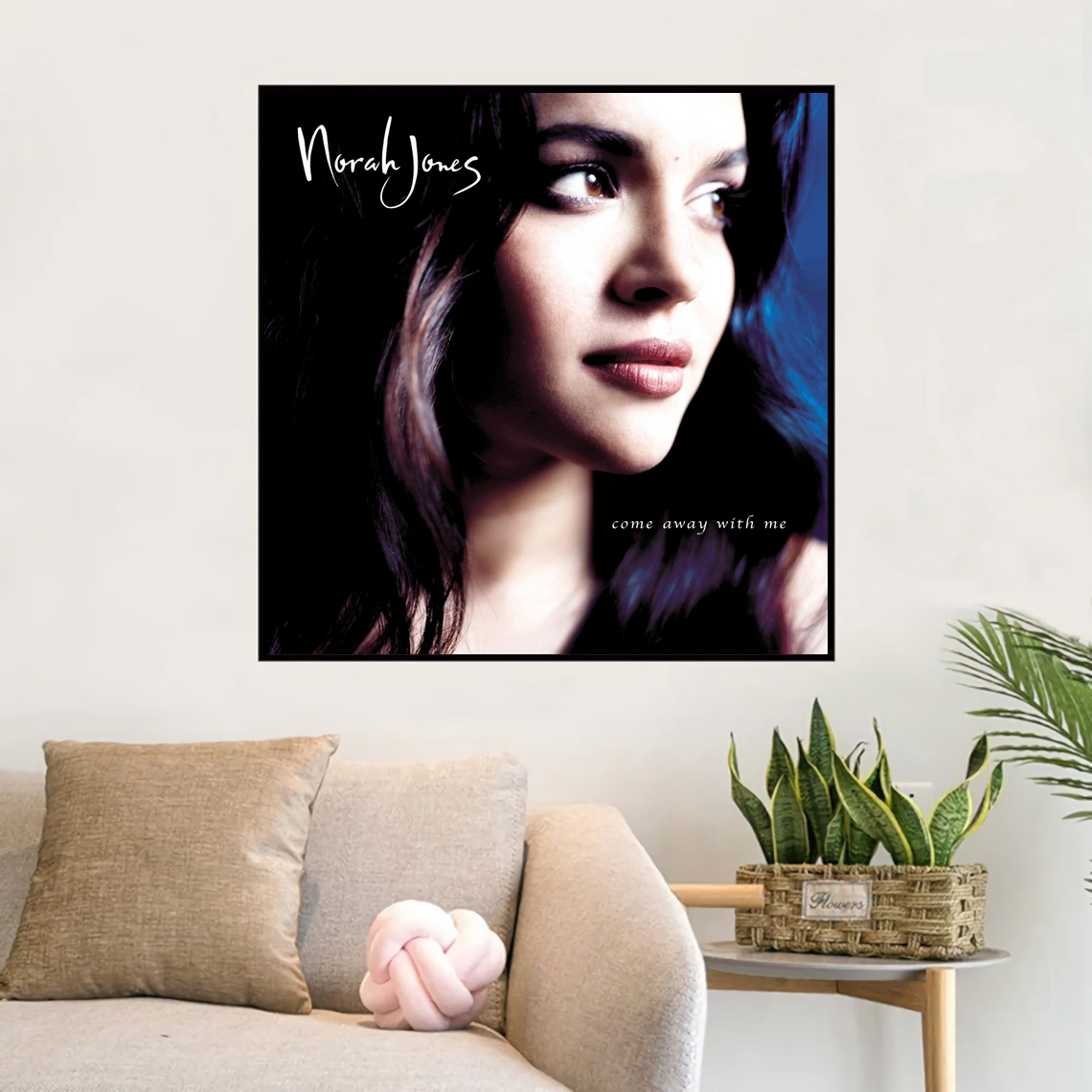 Norah Jones Come Away With Me Music Album Cover Poster Canvas Art Print Home Decor Wall Painting ingen ram