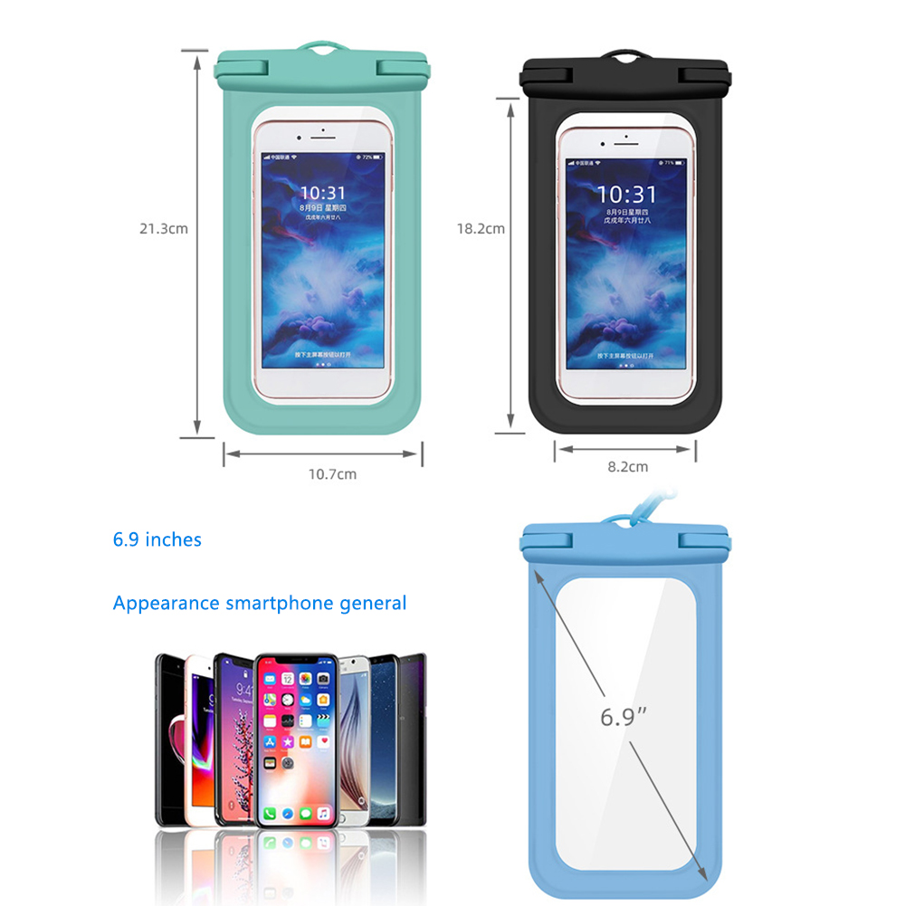 Waterproof Protective Phone Case Diving Drifting Swimming Underwater Touch Screen Mobile Phone Cover Pouch Bags with Lanyard