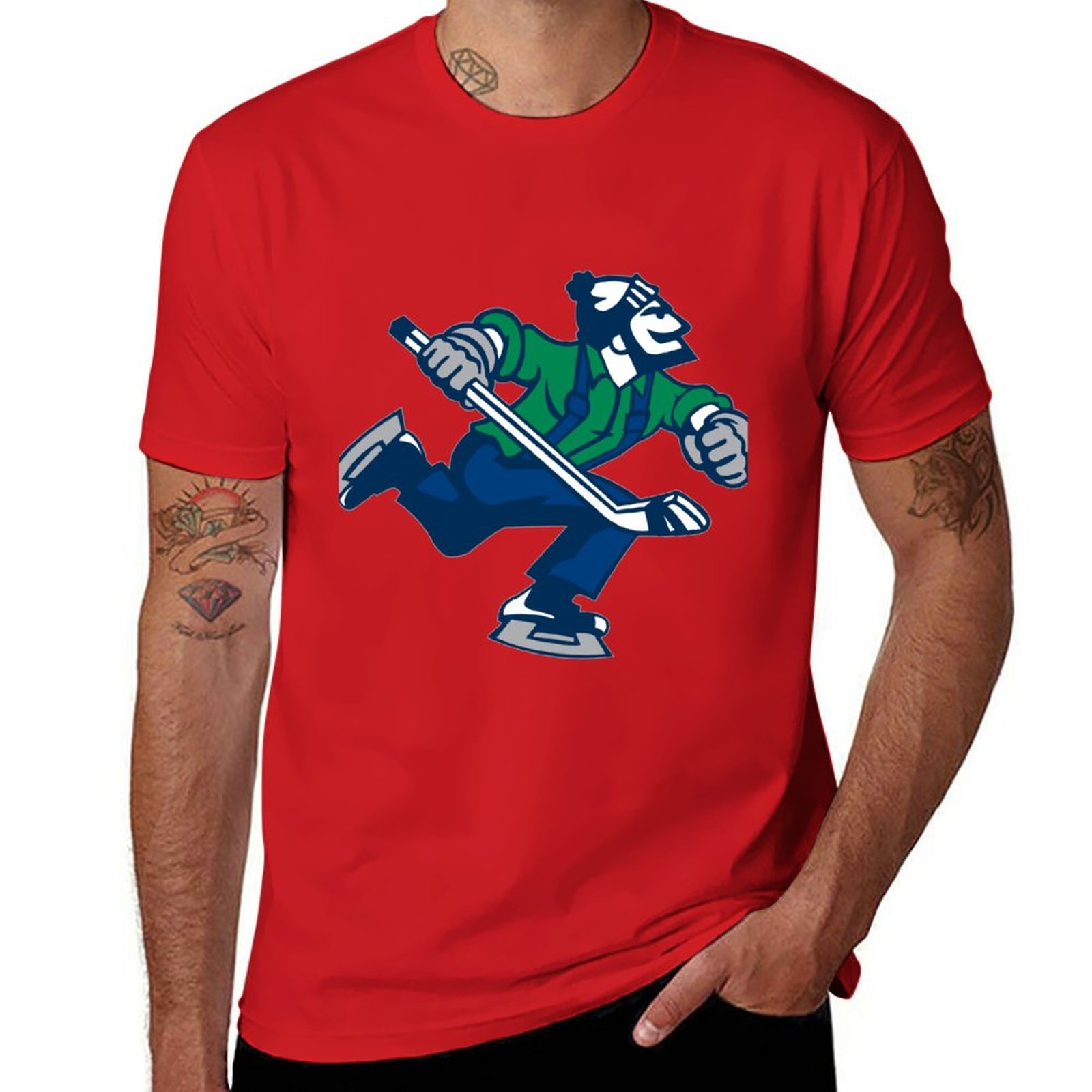 Hockey sobre hielo Go Canucks Camiseta gráfica Camiseta Camisa de sudor Camiseta de secado rápido camisetas divertidas para hombres ropa