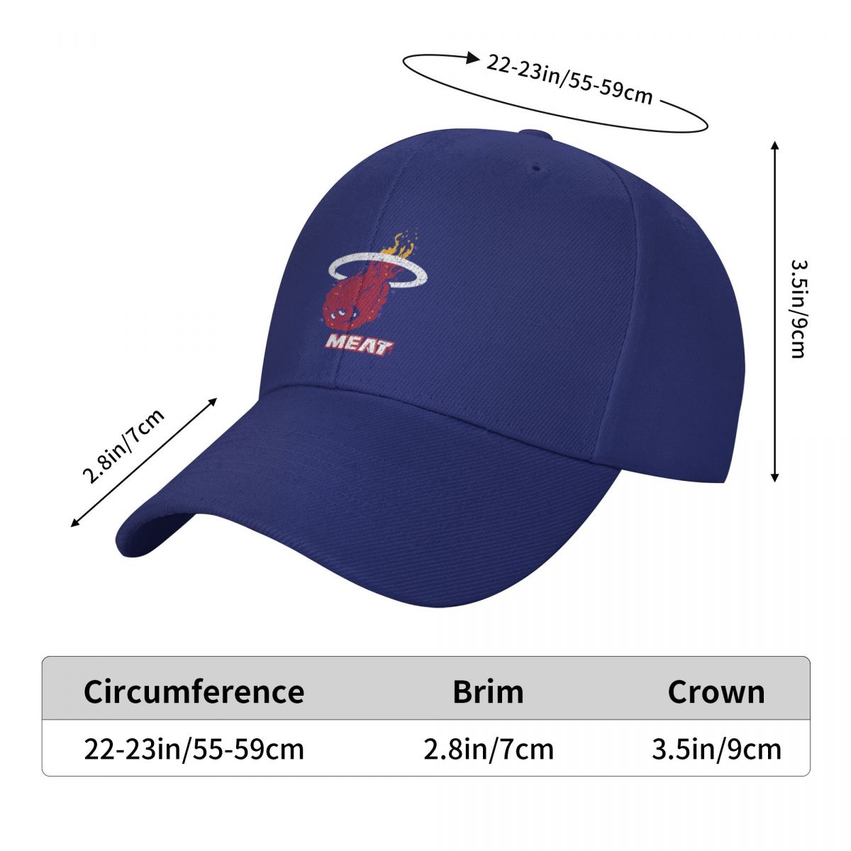 Équipe de basket-ball Miami Hunger Force Force Baseball Cap de cheval Hat Hat Ball Cap Streetwear Women Caps Men's