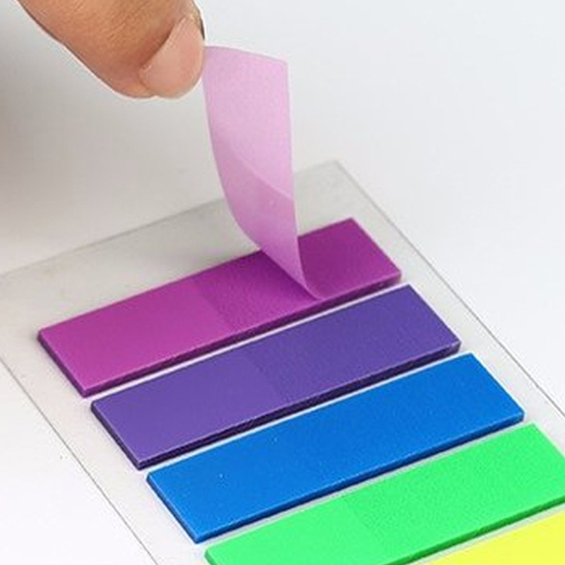 20*Fluoreszenz transparente Sticky Notes Memo Lesezeichen Banner Sticky Notes Sticker Index Marker School Office Schreibwaren