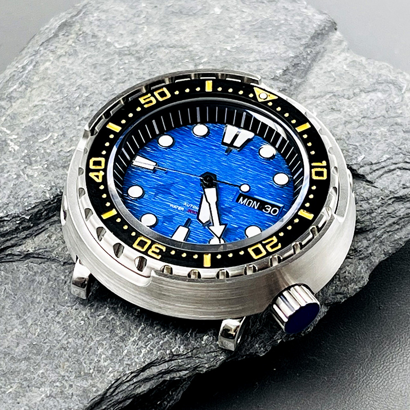 47 mm Automatyczny zegarek mechaniczny NH36 Tuna Tuna Stylowa Stylowa Wristwatch C3 Luminous Dial Stal Bezel Wstaw 30Atm Zegarek nurkowy