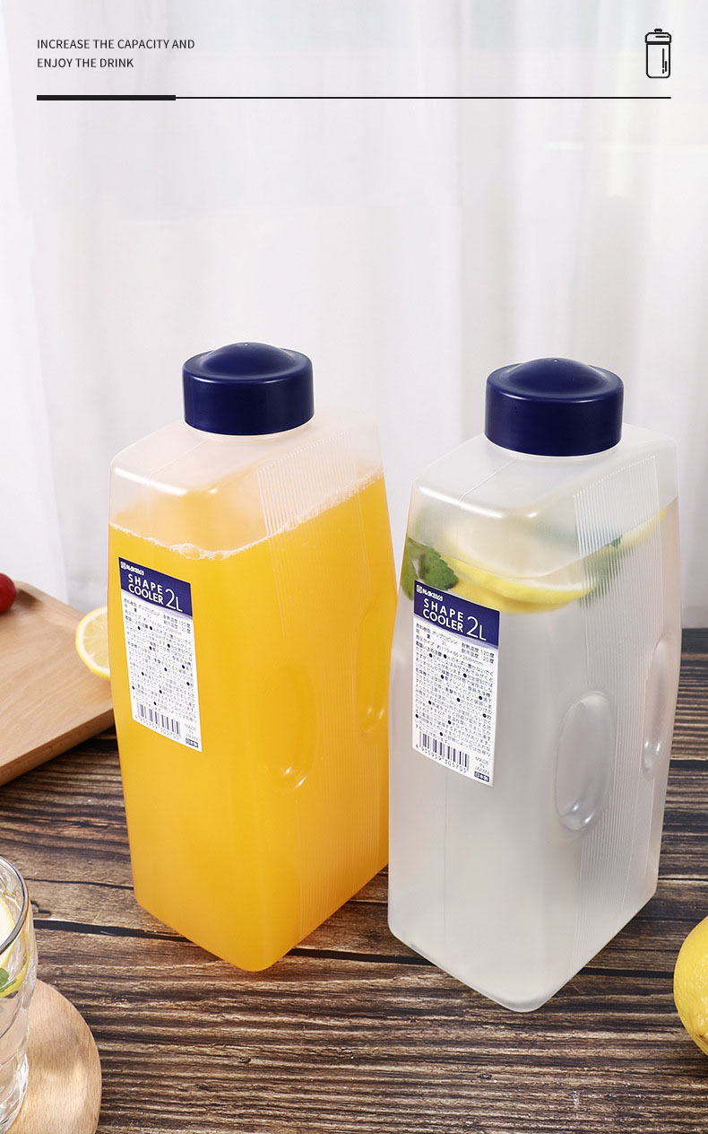 Dikke koelkast koudwaterkruik plastic waterpot met kraan grote capaciteit limonade geurende thee waterketel
